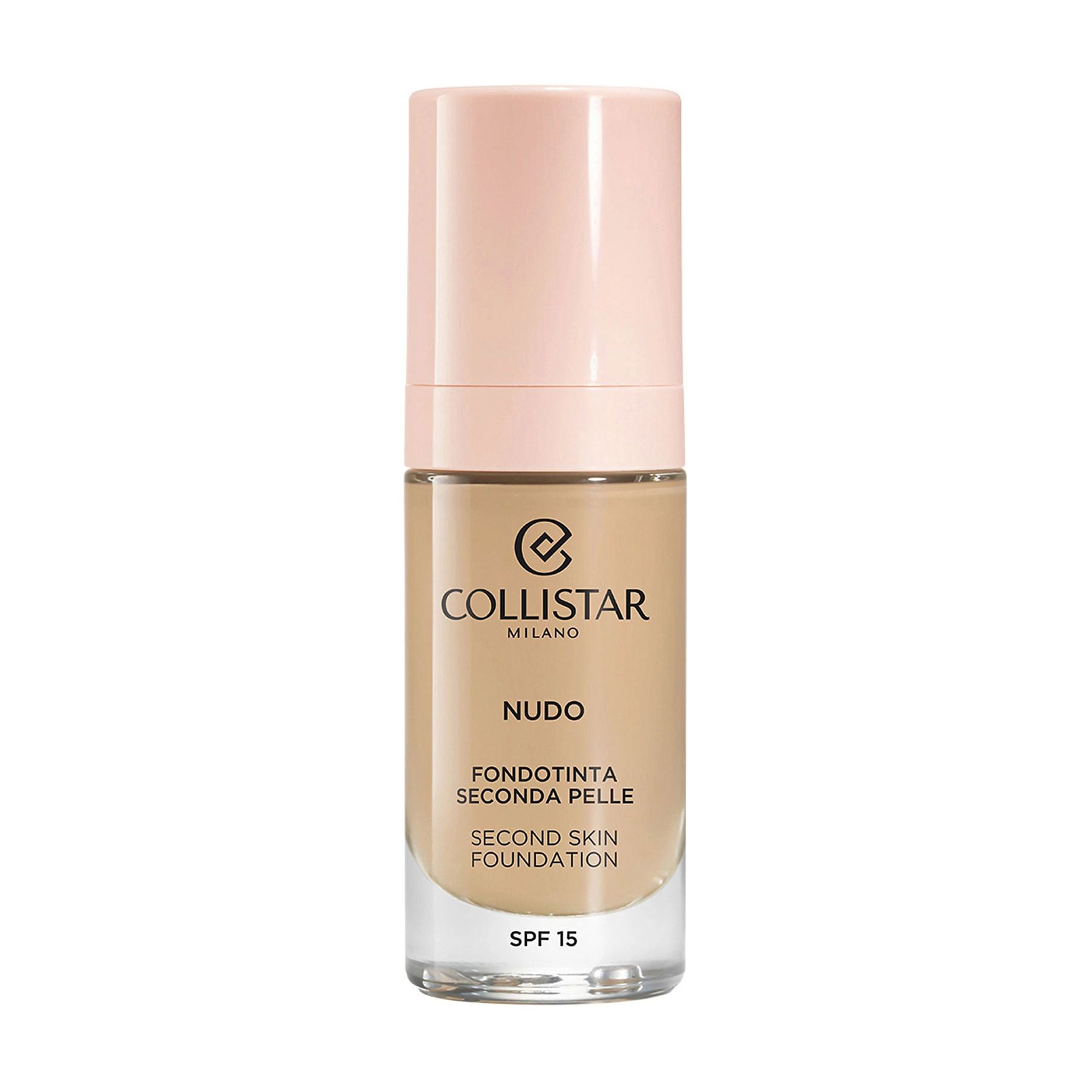 Тональна основа для обличчя Collistar Nudo Second Skin Foundation, SPF 15, 2G Beige Dorato, 30 мл